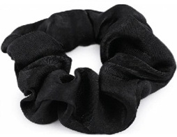 Sametové Scrunchie gumičky do vlasů - Černé 